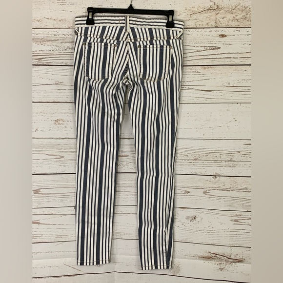 Free People Conductor Stripe low rise skinny pant jeans - Picture 8 of 10